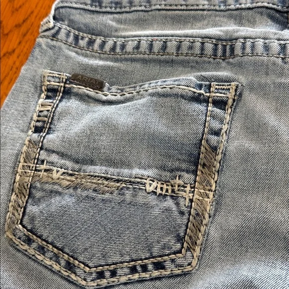 Ariat Light Blue M5 Straight Men's Jeans - Picture 11 of 16